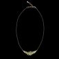 Mobile Preview: Die märchenhaft schöne Halskette von Michael Michaud mit zwei fantastischen Farnblättern aus handpatinierter Bronze als Mittelstück wartet schon im Perlenmarkt OnlineShop auf Dich! Jetzt entdecken!
