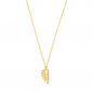 Preview: Filigrane Gold-Halskette mit fein ausgearbeitetem, funkelndem Flügel als Anhänger. Krinaki Goldschmuck wird in in eigener Werkstatt in Athen handgefertigt. Jetzt versandkostenfrei im Perlenmarkt OnlineShop bestellen!