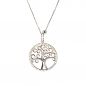 Preview: Fantastische Kurshuni Halskette mit wunderschönem Baum des Lebens aus rhodiniertem Sterling Silber, umrundet von glitzernden Zirkonias. Kurshuni Schmuck wird in Istanbul handgefertigt. Jetzt versandkostenfrei im Perlenmarkt OnlineShop bestellen!