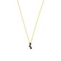 Preview: Die zauberhafte Halskette von Krinaki Jewelry mit drei verspielten, schwarz funkelnden Sternen wartet schon im Perlenmarkt OnlineShop auf Dich! Jetzt entdecken!