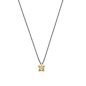 Preview: Die wunderschöne Halskette von Krinaki Jewelry mit zitronig-gelb funkelndem Citrin in facettiertem Quadratschliff, gefasst in 14 Karat Gold wartet schon im Perlenmarkt auf Dich! Jetzt entdecken!