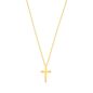 Mobile Preview: Das wunderschöne, geknüpfte Kreuz mit schlichter Halskette von Krinaki Jewelry aus 14 kt Gold wartet schon im Perlenmarkt OnlineShop auf Dich! Jetzt entdecken!