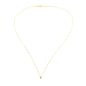 Preview: Zarte kleine Halskette mit glitzerndem Zirkonia-Anhänger mit goldener Fassung. Jetzt versandkostenfrei im Perlenmarkt OnlineShop bestellen!