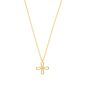 Preview: Die wunderschöne, filigrane Halskette von Krinaki Jewelry mit herrlichem Kreuz-Anhänger aus 14 Karat Gold wartet schon im Perlenmarkt OnlineShop auf Dich! Jetzt entdecken!