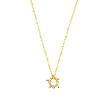 Die reizende Halskette aus 585er Gold von Krinaki Jewelry mit funkelnder Schildkröte wartet schon im Perlenmarkt auf Dich! Jetzt entdecken!