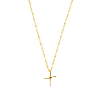 Die faszinierende Halskette aus 585er Gold von Krinaki Jewelry mit Kreuz aus gedrehtem Golddraht als Anhänger wartet schon im Perlenmarkt OnlineShop auf Dich! Jetzt entdecken!