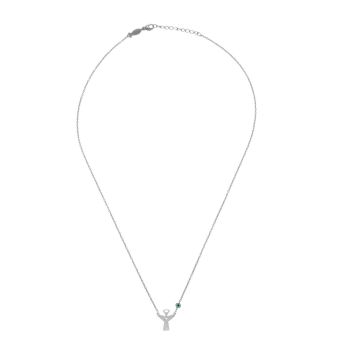 Die herrliche Kurshuni Halskette aus Sterling Silber mit Engels-Anhänger wartet schon im Perlenmarkt OnlineShop auf Dich! Jetzt entdecken!