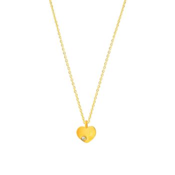 Die zauberhafte Halskette von Krinaki hat ein goldenes Herz, einen funkelnden kleinen Diamant und wartet schon im Perlenmarkt OnlineShop auf Dich! Jetzt entdecken!
