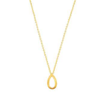 Die elegante Halskette von Krinaki Jewelry mit formvollendeten Tropfenanhänger wartet schon im Perlenmarkt OnlineShop auf Dich! Jetzt entdecken!