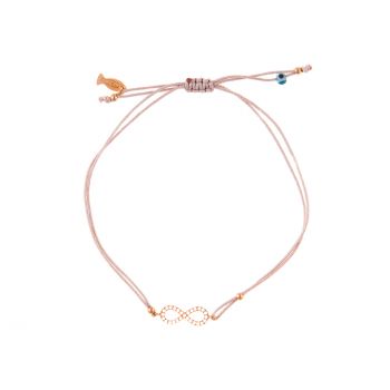 Zauberhaftes Armband mit roségoldenem Unendlichkeits-Anhänger mit funkelnden Zirkonias. Kurshuni Schmuck wird in Istanbul handgefertigt: Jetzt versandkostenfrei im Perlenmarkt OnlineShop bestellen!