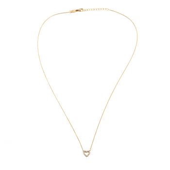 Preview: Zauberhafte Halskette aus rosévergoldetem Sterling Silber mit funkelndem Herz-Anhänger: Jetzt versandkostenfrei im Perlenmarkt OnlineShop bestellen!