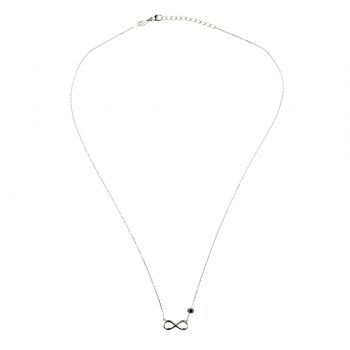 Preview: Unendlich schöne Halskette aus rhodiniertem Sterling Silber: Jetzt versandkostenfrei im Perlenmarkt OnlineShop bestellen!