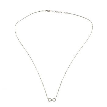 Unendlich schöne Kurshuni Halskette aus Sterling Silber mit glitzernden Zirkonias: Jetzt versandkostenfrei im Perlenmarkt OnlineShop bestellen!