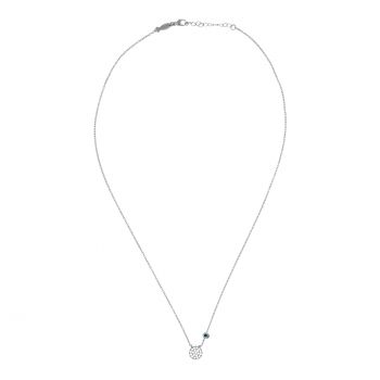 Die fantastische Halskette mit rundem Anhänger aus Sterling Silber besetzt mit funkelnden Zirkonias wartet schon im Perlenmarkt OnlineShop auf Dich! Jetzt entdecken!