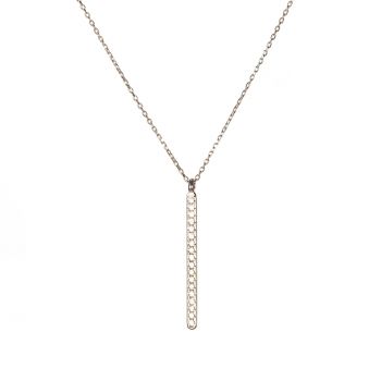 Edle Halskette mit elegantem Anhänger aus Sterling Silber, besetzt mit fantastischen Zirkonias. Kurshuni Schmuck wird in Istanbul handgefertigt. Jetzt versandkostenfrei im Perlenmarkt OnlineShop bestellen!