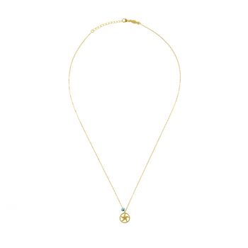 Preview: Feine kleine Halskette mit entzückendem Seestern aus vergoldetem Sterling Silber: Jetzt versandkostenfrei im Perlenmarkt OnlineShop bestellen!