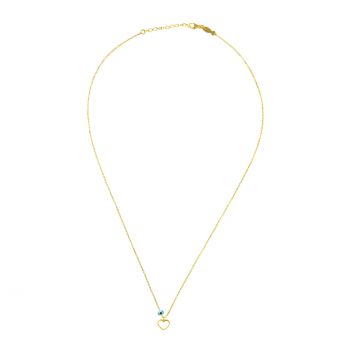 Süße kleine Halskette mit bezauberndem Herz aus vergoldetem Sterling Silber: Jetzt versandkostenfrei im Perlenmarkt OnlineShop bestellen!