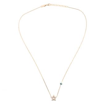 Bezaubernde, filigrane und verspielte Halskette mit roségoldenem Stern-Anhänger: Jetzt versandkostenfrei im Perlenmarkt OnlineShop bestellen!