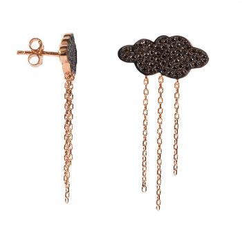 Bezaubernde Kurshuni Ohrringe mit verspielter Wolke aus rosévergoldetem Sterling Silber und Rauchquarz. Kurshuni Schmuck wird in Istanbul handgefertigt. Jetzt versandkostenfrei im Perlenmarkt OnlineShop bestellen!