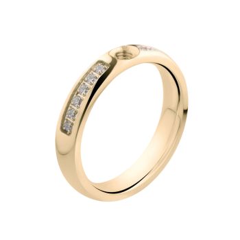 Hinreißender Ring in Gold mit funkelnden Zirkonias, kombinierbar mit allen MelanO Twisted Ringaufsätzen. Twisted Ringe können einzeln und als individuelle Kombination getragen werden. Jetzt versandkostenfrei im Perlenmarkt OnlineShop bestellen!