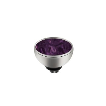 Wunderschöner Ringaufsatz mit funkelndem Zirkonia in Aubergine und Edelstahl-Fassung für alle MelanO Twisted Ringe. Jetzt versandkostenfrei im Perlenmarkt OnlineShop bestellen!