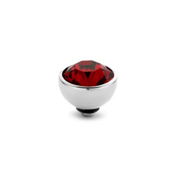 Bezaubernder Ringaufsatz mit Zirkonia in funkelndem Rubinrot und Edelstahl-Fassung für alle MelanO Twisted Ringe. Jetzt versandkostenfrei im Perlenmarkt OnlineShop bestellen!