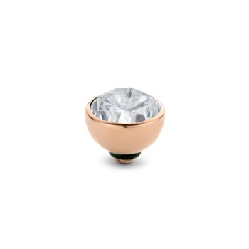Funkelnder MelanO Ringaufsatz mit Crystal Zirkonia und roségoldener Fassung für alle Twisted Ringe. Der Aufsatz wird auf den Ring geschraubt und kann ausgetauscht werden. MelanO Twisted Schmuck jetzt versandkostenfrei im Perlenmarkt OnlineShop bestellen!