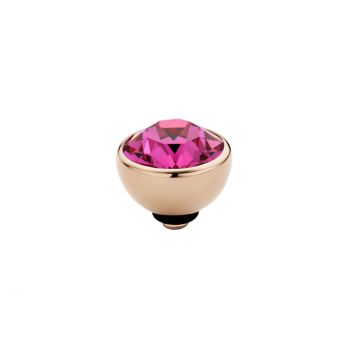 Fabelhafter MelanO Ringaufsatz mit Zirkonia in Fuchsia und roségoldener Fassung, kombinierbar mit allen Twisted Ringen. Der Aufsatz wird auf den Ring geschraubt und kann ausgetauscht werden. Jetzt versandkostenfrei im Perlenmarkt OnlineShop bestellen!
