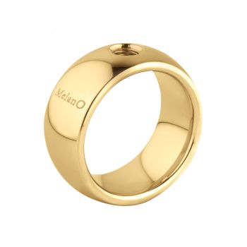 Wunderbarer Ring in Gold, kombinierbar mit allen MelanO Vivid Ringaufsätzen. Das geniale MelanO Vivid Schmuck System jetzt versandkostenfrei im Perlenmarkt OnlineShop bestellen!