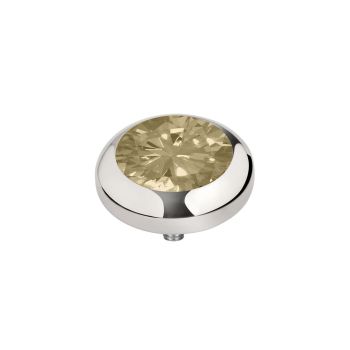 Zauberhafter Ringaufsatz mit Zirkonia in leuchtendem Honiggelb und Edelstahl-Fassung für alle MelanO Vivid Ringe. Jetzt versandkostenfrei im Perlenmarkt OnlineShop bestellen!