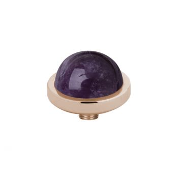 Zauberhafter MelanO Ringaufsatz mit Amethyst in roségoldener Fassung, kombinierbar mit allen Vivid Ringen. Der Aufsatz wird auf den Ring geschraubt und ist austauschbar: Das Vivid Schmuck System jetzt versandkostenfrei im Perlenmarkt OnlineShop bestellen!