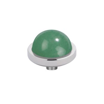 Wunderschöner MelanO Ringaufsatz mit Jade in Edelstahl-Fassung, kombinierbar mit allen Vivid Ringen. Der Aufsatz wird auf den Ring geschraubt und ist austauschbar: Das Vivid Schmuck System jetzt versandkostenfrei im Perlenmarkt OnlineShop bestellen!