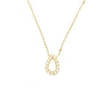Zauberhafte, verspielte kleine Kurshuni Halskette mit feiner, goldener Gliederkette und funkelndem Tropfen-Anhänger. Kurshuni Schmuck wird in Istanbul handgefertigt. Jetzt versandkostenfrei im Perlenmarkt OnlineShop bestellen!