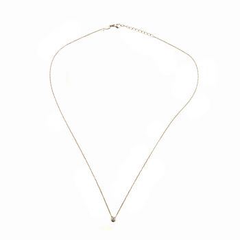 Zarte kleine Halskette mit glitzerndem Zirkonia-Anhänger. Jetzt versandkostenfrei im Perlenmarkt OnlineShop bestellen!