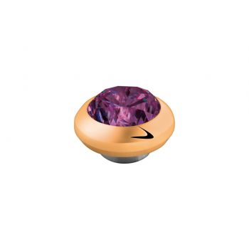 Fantastischer MelanO Magnetic Ringaufsatz mit Zirkonia in Fuchsia und goldener Fassung. Kombinierbar mit allen MelanO Magnetic Ringen. Der MelanO Magnetic Kopf ist magnetisch und kann ausgetauscht werden. Jetzt neu im Perlenmarkt OnlineShop!