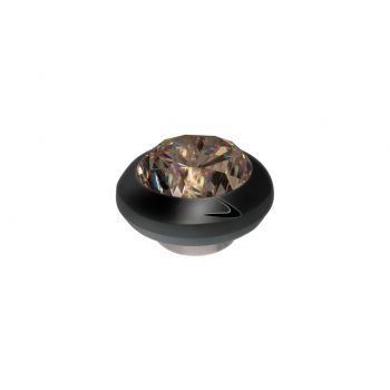 Fantastischer MelanO Magnetic Ringaufsatz mit kaffeebraunem Zirkonia und schwarzer Fassung, kombinierbar mit allen MelanO Magnetic Ringen. Der MelanO Magnetic Kopf ist magnetisch und kann ausgetauscht werden. Jetzt im Perlenmarkt OnlineShop!
