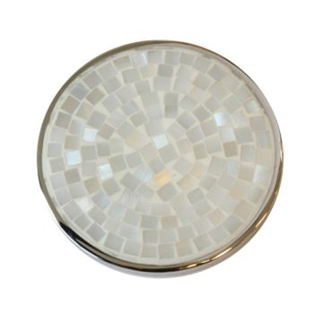 Elegante Quoins Münze mit wunderschönem Perlmutt-Mosaik aus dem fantastischen Quoins Schmuck-System: Jetzt versandkostenfrei im Perlenmarkt OnlineShop bestellen!