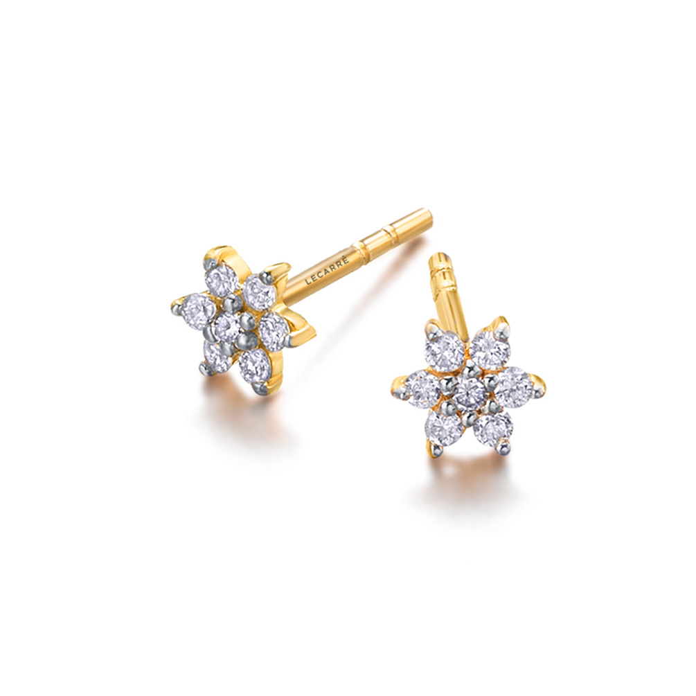 Rope:Sechsreihige Ohrclips In Gelbgold Und Platin Mit Diamanten | & Co. Deutschland
