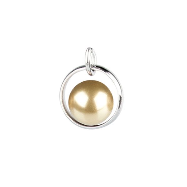 Bezaubernder, kleiner Anhänger aus Edelstahl mit goldener Swarovski® Perle. Ernstes Design Schmuck wird in Deutschland in einer eigenen Manufaktur gefertigt: Jetzt versandkostenfrei im Perlenmarkt OnlineShop bestellen!