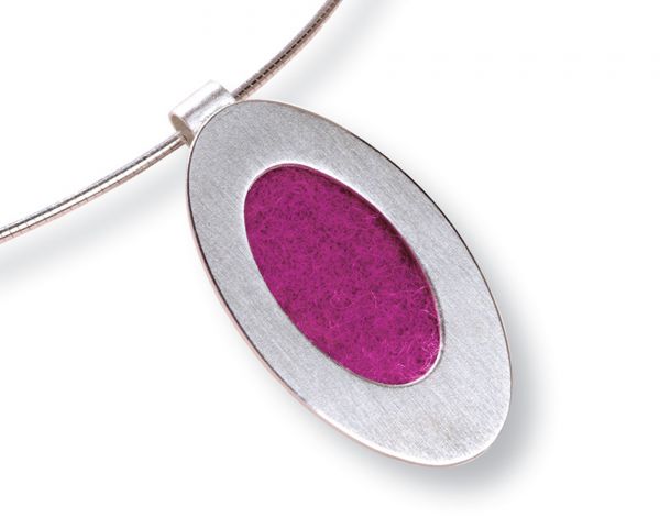 Süßer Anhänger aus Sterlingsilber und reiner Schurwolle mit wunderbar verwandelbaren Filzpads: Jetzt versandkostenfrei im Perlenmarkt OnlineShop bestellen!