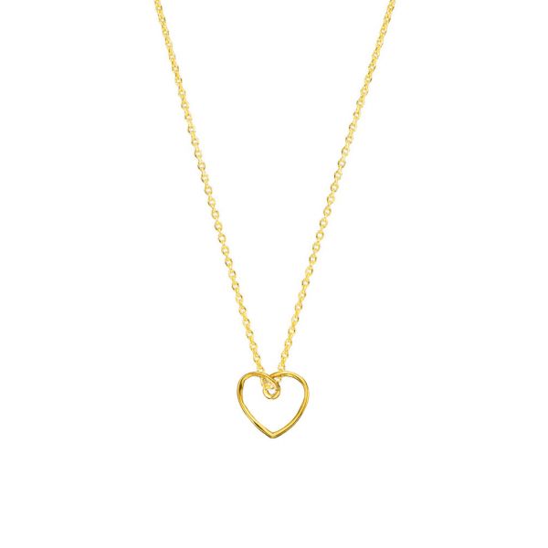 Das liebevolle, geschwungene Herz hängt elegant und leicht in einer feinen Gliederkette. Diese wunderschöne Kombination wird von Hand aus 14 Karat Gold angefertigt und wartet schon im Perlenmarkt Onlineshop auf Dich! Jetzt entdecken!