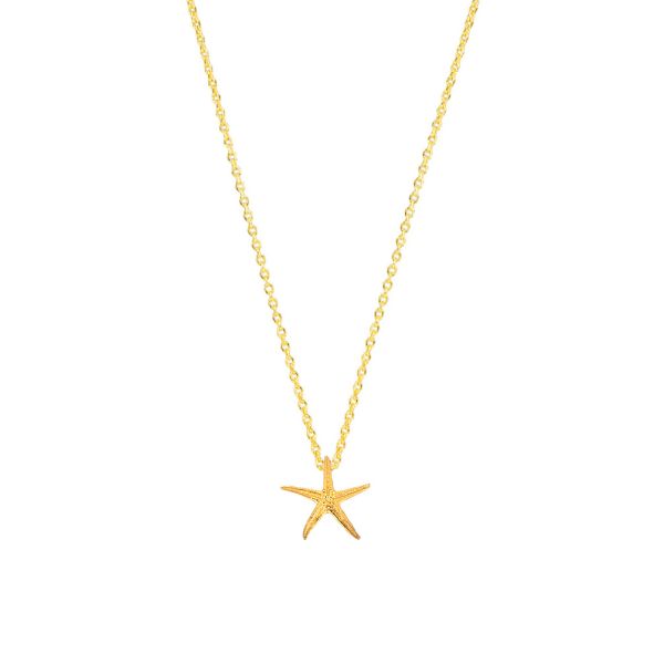 Die wundervolle Halskette von Krinaki Jewelry mit verspieltem Seestern-Anhänger wartet schon im Perlenmarkt OnlineShop auf Dich! Jetzt entdecken!