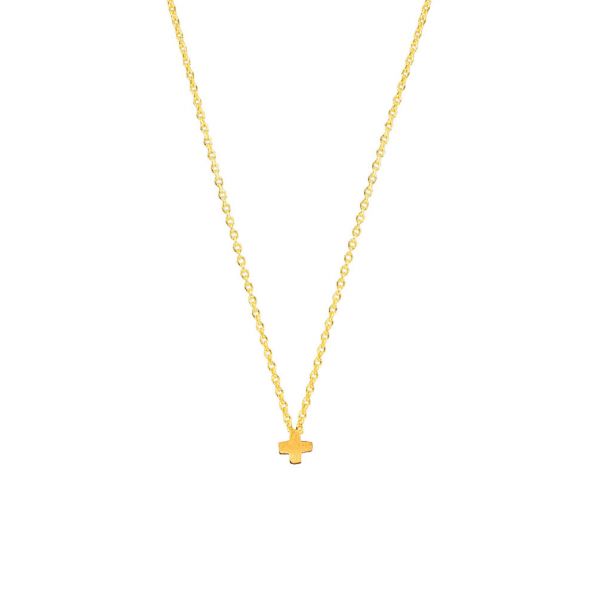 Wunderschöne, filigrane Halskette mit schlichtem, griechischem Kreuz als Anhänger. Krinaki Goldschmuck wird in in eigener Werkstatt in Athen handgefertigt. Jetzt versandkostenfrei im Perlenmarkt OnlineShop bestellen!