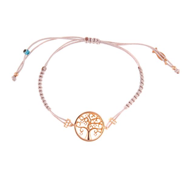 Zauberhaftes Armband mit filigranem Baum des Lebens aus rosévergoldetem Sterling Silber mit glitzernden Zirkonias. Kurshuni Schmuck wird in Istanbul handgefertigt. Jetzt versandkostenfrei im Perlenmarkt OnlineShop bestellen!