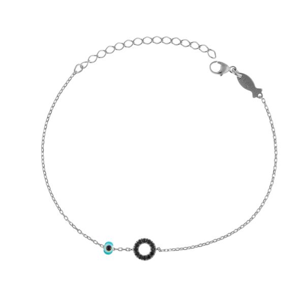 Bezauberndes Armband mit kleinem, spinell-besetztem Kreis aus Sterling Silber. Kurshuni Schmuck wird in Istanbul handgefertigt. Jetzt versandkostenfrei im Perlenmarkt OnlineShop bestellen!