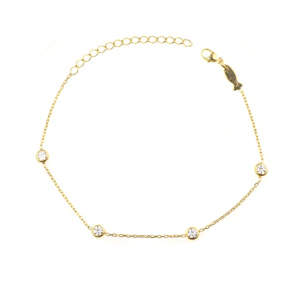 Bezauberndes Armband mit vier funkelnden Zirkonias. Kurshuni Schmuck wird in Istanbul handgefertigt. Jetzt versandkostenfrei im Perlenmarkt OnlineShop bestellen!