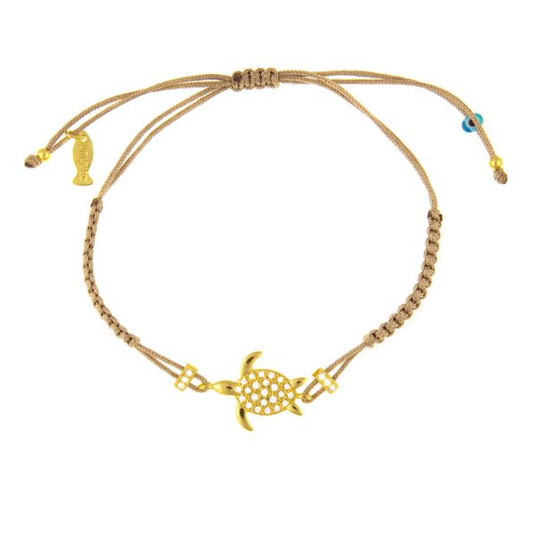 Entzückendes Armband mit bezaubernder Schildkröte und verstellbarem Stoffzug. Kurshuni Schmuck wird in Istanbul handgefertigt. Jetzt versandkostenfrei im Perlenmarkt OnlineShop bestellen!