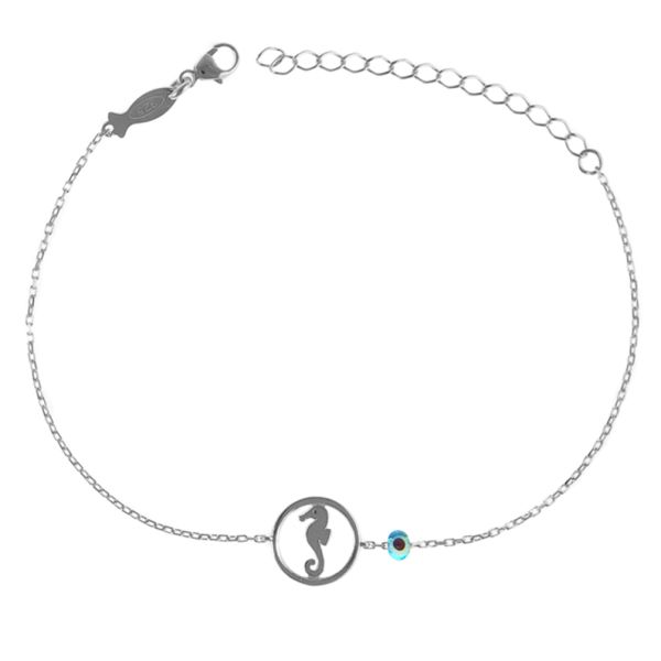 Entzückendes Armband mit kleinem Seepferdchen aus Sterling Silber. Kurshuni Schmuck wird in Istanbul handgefertigt. Jetzt versandkostenfrei im Perlenmarkt OnlineShop bestellen!