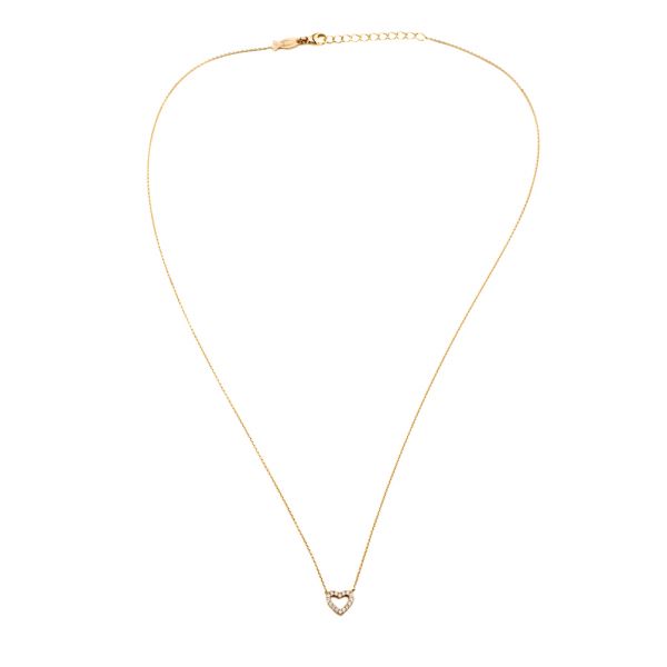 Zauberhafte Halskette aus rosévergoldetem Sterling Silber mit funkelndem Herz-Anhänger: Jetzt versandkostenfrei im Perlenmarkt OnlineShop bestellen!