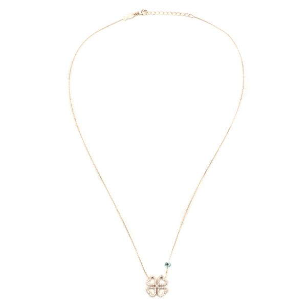 Entzückende Halskette mit funkelndem Anhänger aus rosévergoldeten Herzen mit glitzernden Zirkonias: Jetzt versandkostenfrei im Perlenmarkt OnlineShop bestellen!